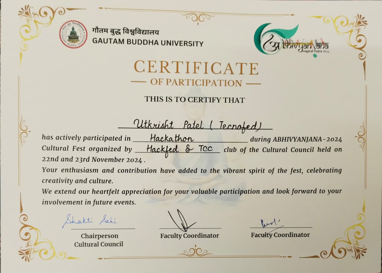 Certificate Preview